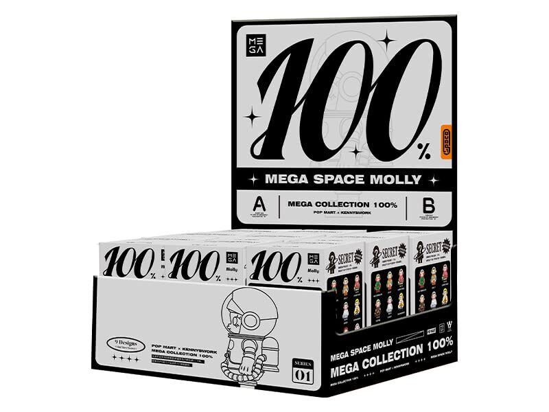 POPMART MEGA Collection 100% SPACE MOLLY Series 1 PVC & ABS & No.20