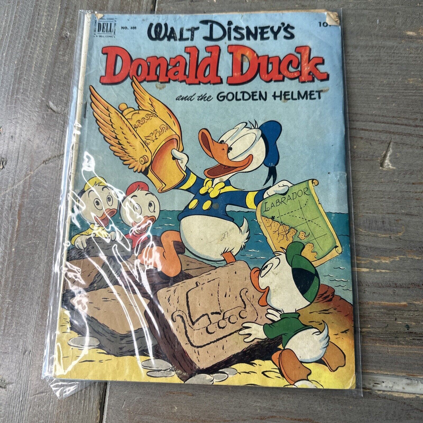 Four Color #408 (Donald Duck) Carl Barks Art Disney Dell Comic 1952 GD
