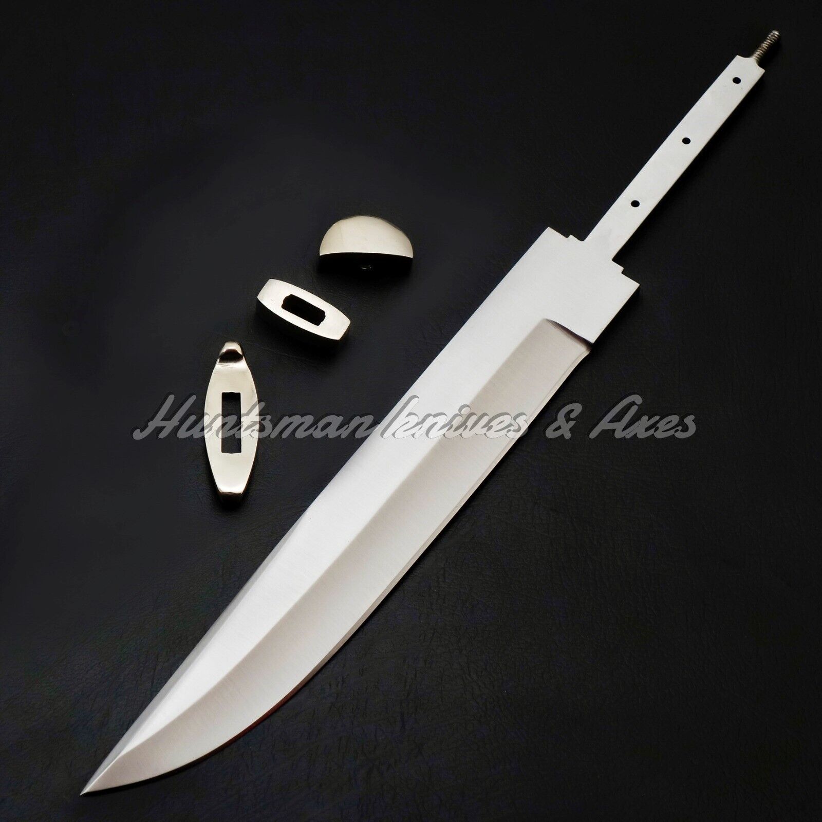 Custom Forged Spring Steel Henry Shively\'s Bowie Replica & Nickel Silver fitting