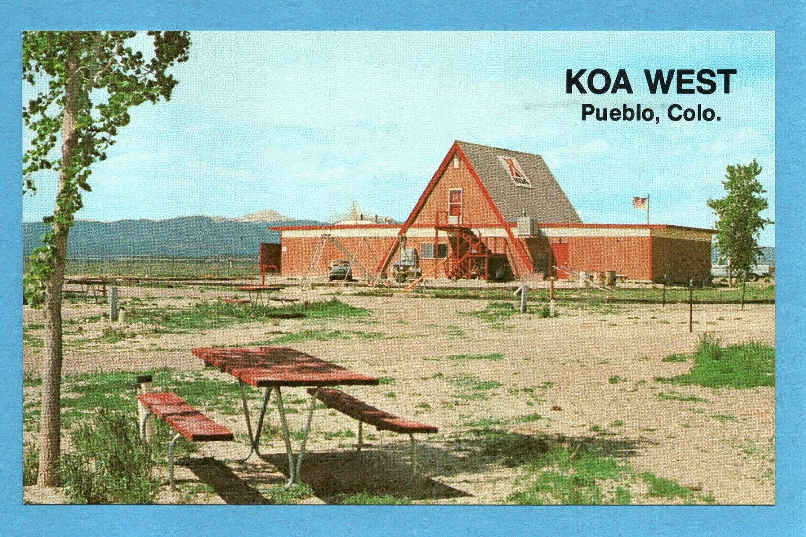 Postcard KOA WEST Pueblo Colorado CO Unposted