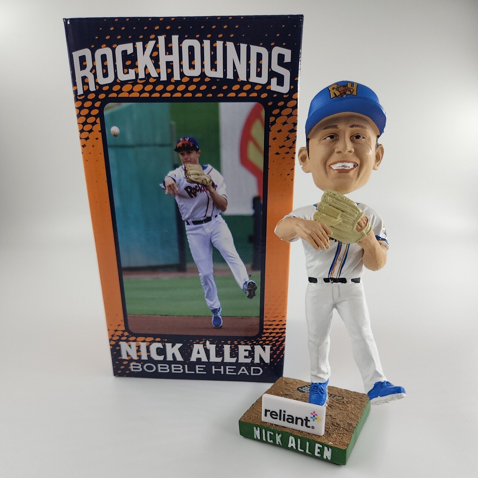  Midland Rockhounds Bobblehead, Nick Allen, issued 7/22/2022 NIB, Double A