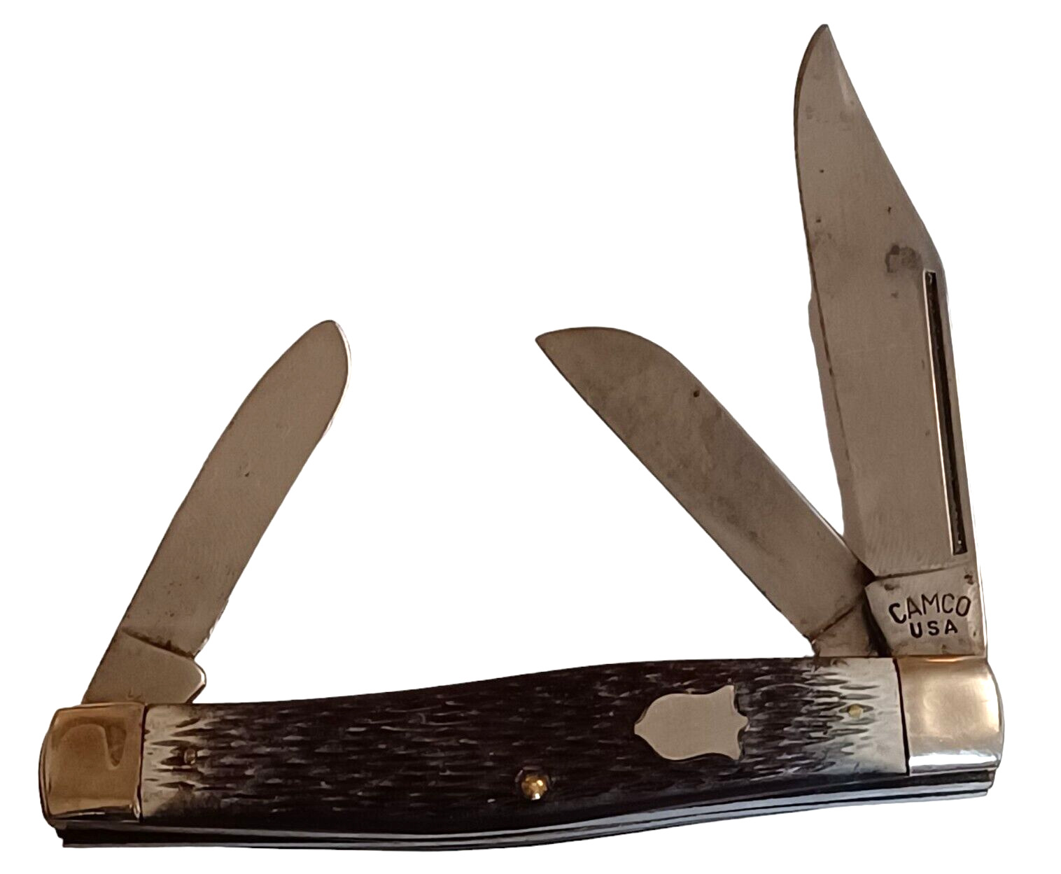 Vintage Camco 772 3 Blade Pocket Knife Stockman VGC
