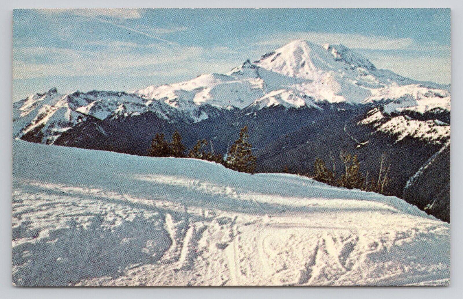 Postcard Mt Rainier From Crystal Mountain Washington