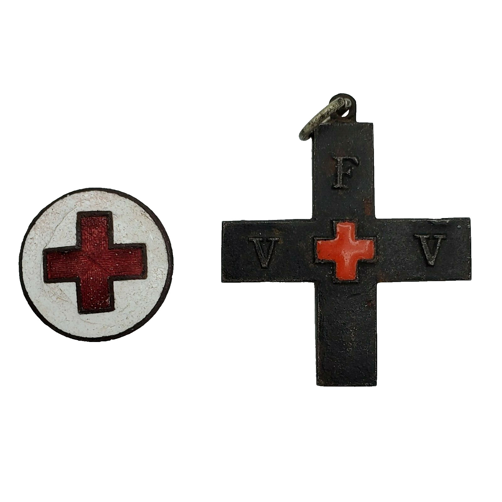 WW1 German Red Cross DRK Award medal 1914 1917 original pendant nurse war Iron