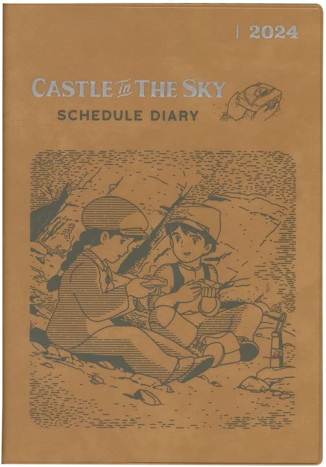 Ghibli Laputa: Castle in the Sky 2024 Schedule Book A5 Notebook Diary New F/S