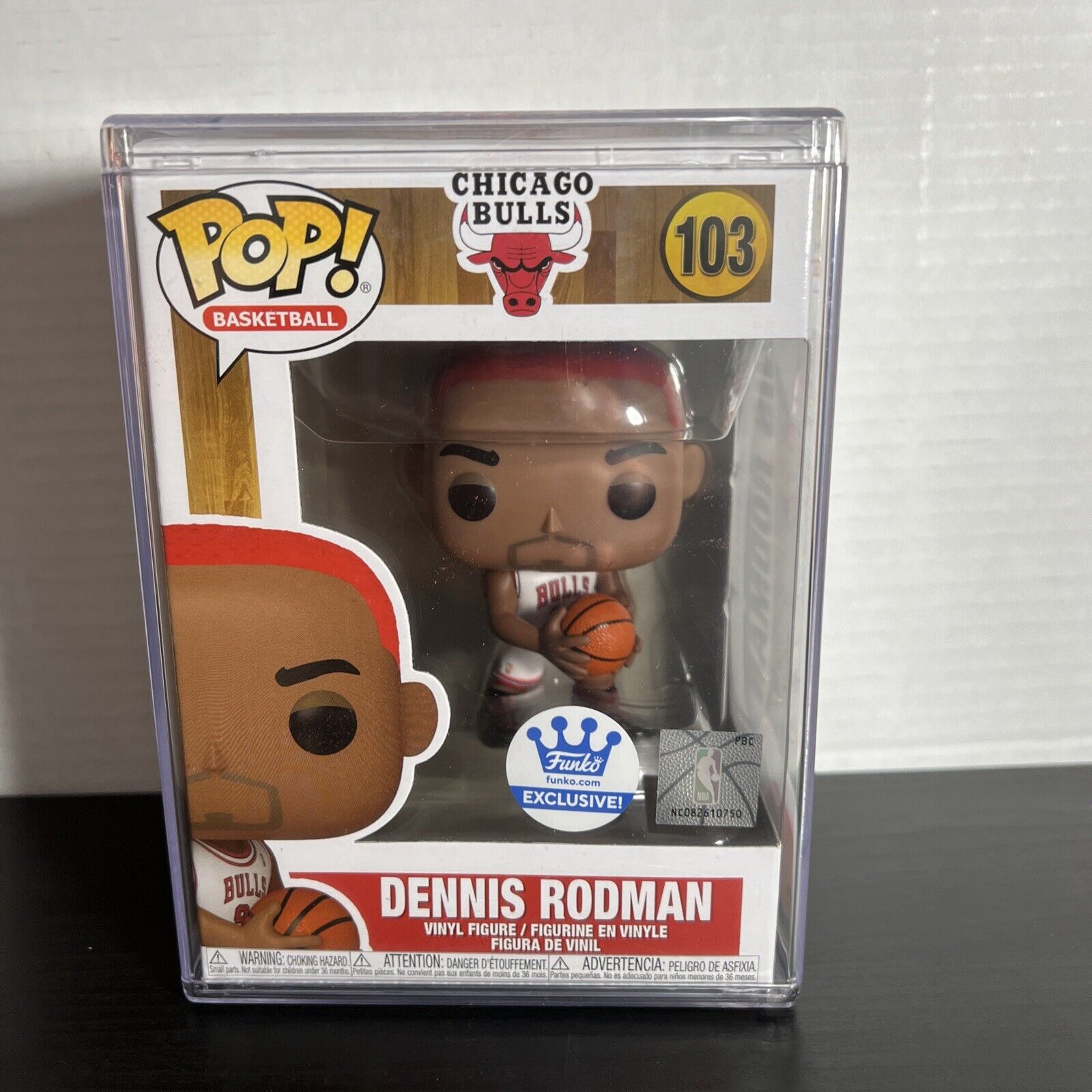 Dennis Rodman Red Hair Funko Pop #103 NBA with Hard Stack SEALED Exclusive