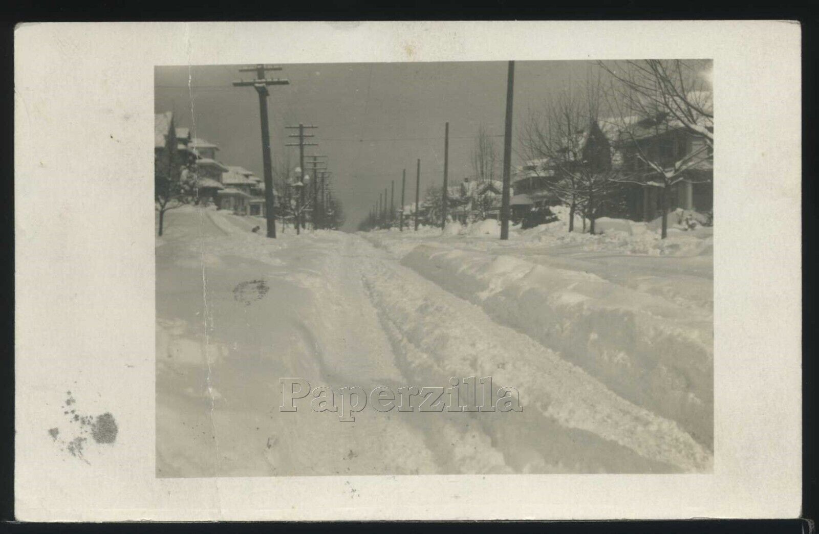 WA Seattle RARE RPPC Feb 4, 1916 HEAVY SNOW 30