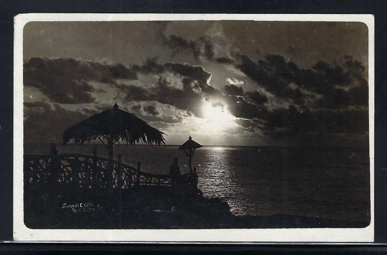 RPPC - SUNSET BEACH (1916) - POINT LOMA CA - UNPOSTED - AZO CARD