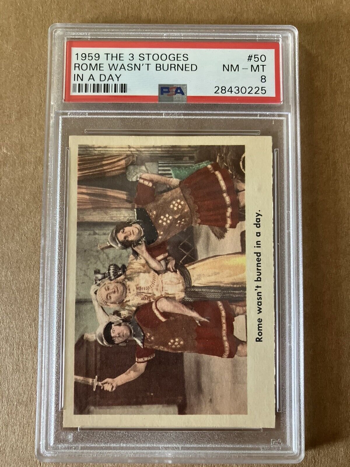 The Three Stooges #50 Trading Card 1959 PSA 8 Near Mint
