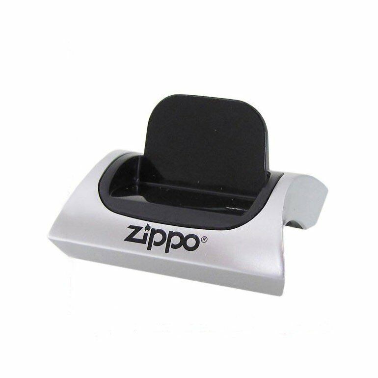Zippo Magnetic Lighter Display Stand, Silver & Black 142226, New In Package