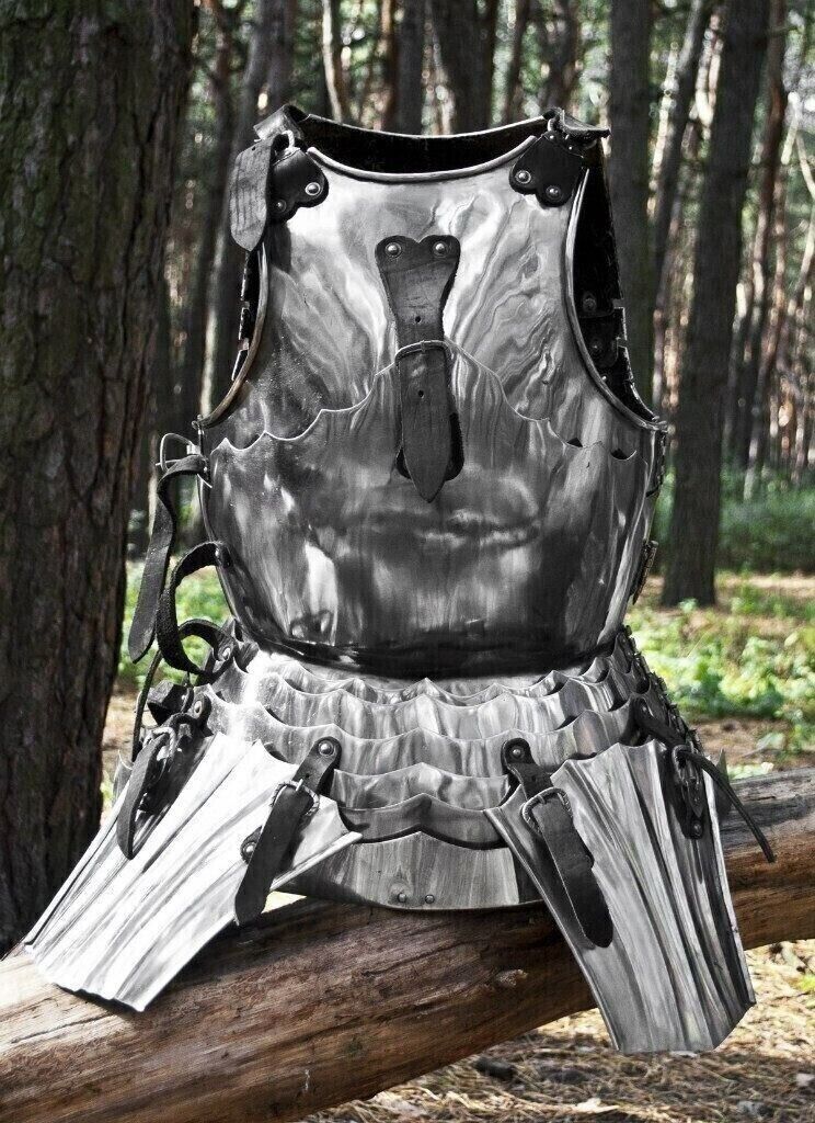 Medieval Larp Knight's Cuirass Warrior steel Body Armor Breastplate Jacket