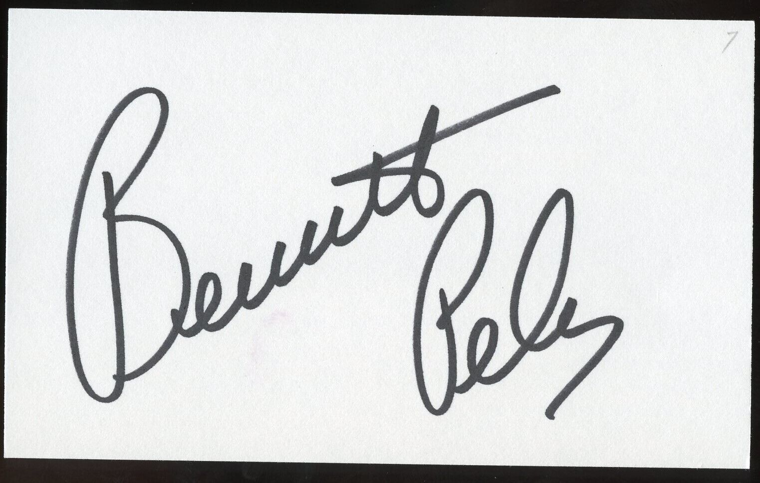 Bernadette Peters signed autograph auto 3x5 Cut Actress Children\'s Book Author