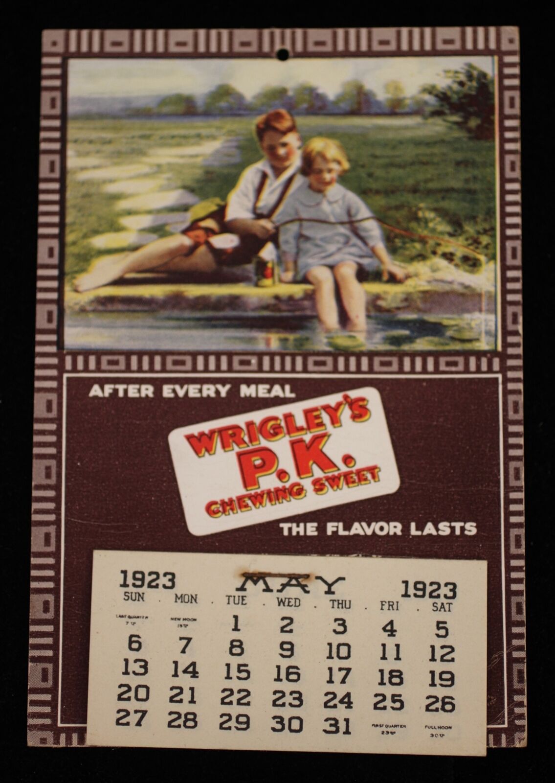 Wrigley's Chewing Gum Vintage 1923 CALENDAR Chicago Baseball History Disney 100