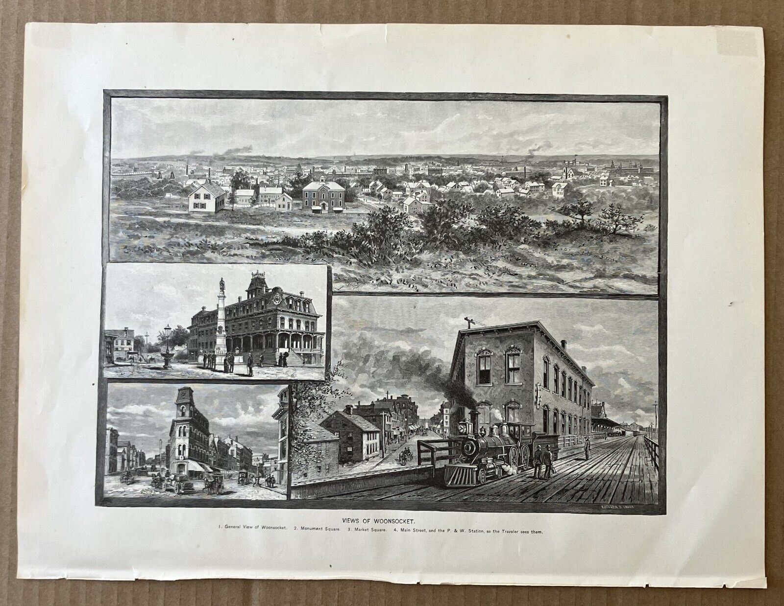 Views of Woonsocket, RI 1886