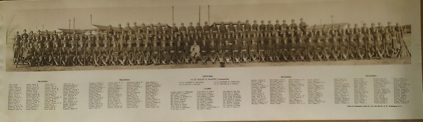 WWII Panoramic Photo - Unknown Regiment - ALL NAMES IN LISTING