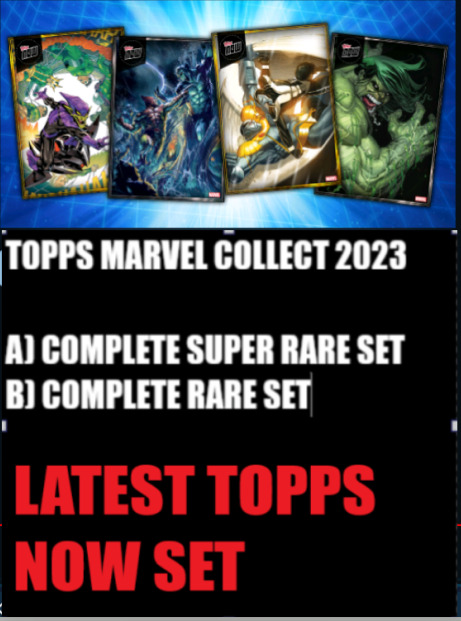⭐TOPPS MARVEL COLLECT TOPPS NOW JULY 10 COMPLETE GOLD & SILVER SETS [24/24]⭐