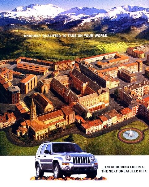 2002 Jeep Liberty 2-page Original Advertisement Print Art Car Ad J986