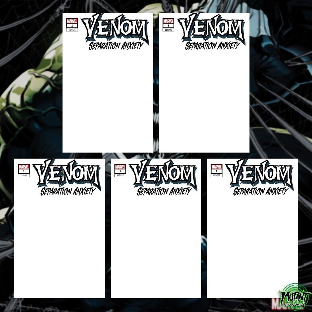 ⬛🟥 VENOM: SEPARATION ANXIETY #1 - LOT OF 5 BLANK COVER VARIANTS*5/15/24 PRESALE