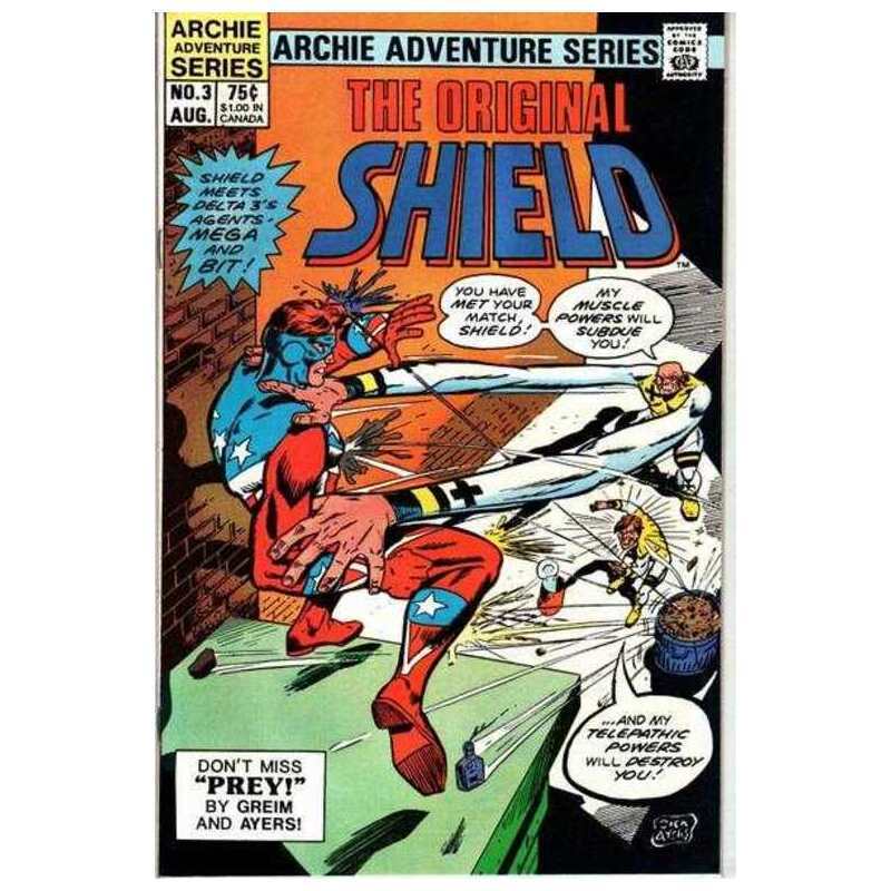 Original Shield #3 in Near Mint minus condition. Archie comics [b|