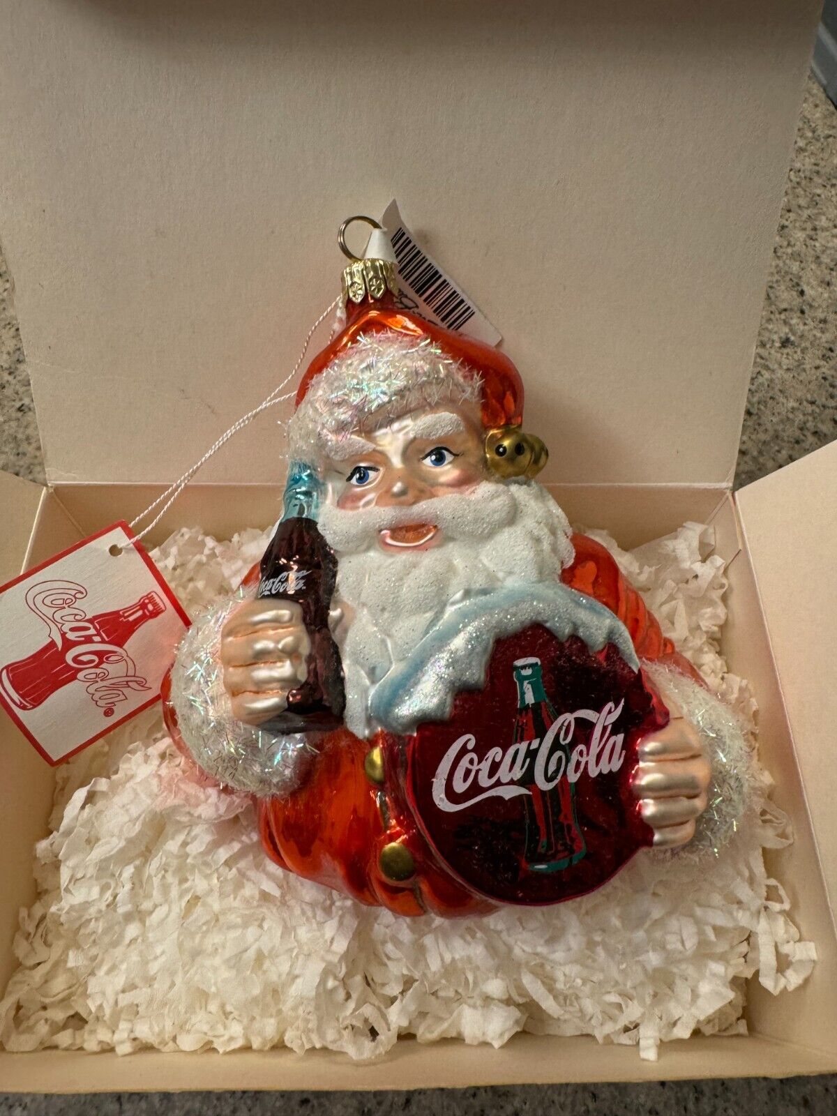 Kurt Adler Polonaise Coca Cola Coke Santa Claus Christmas Ornament NEW Rare HTF
