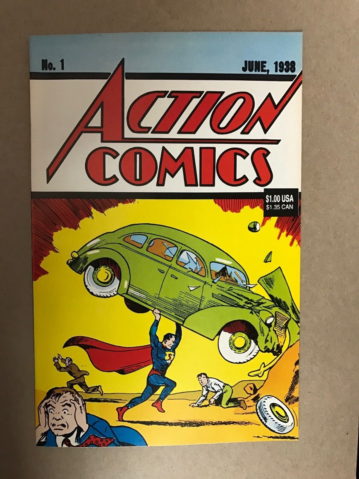 SUPERMAN ACTION COMICS #1 REPRINT OF 1938 1ST APPEARANCE DC COMICS (1992) RARE 