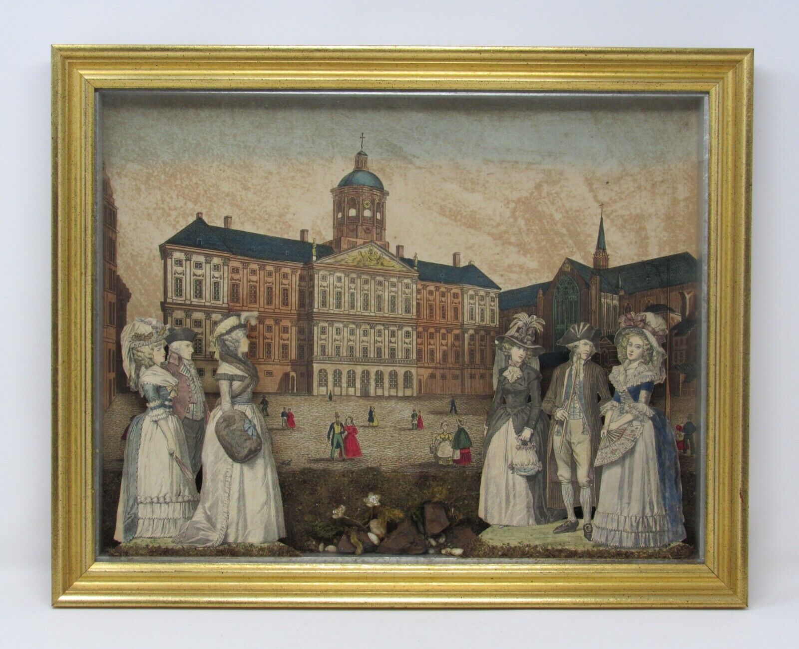 18th Century French Diorama Shadowbox of The Royal Palace Amsterdam