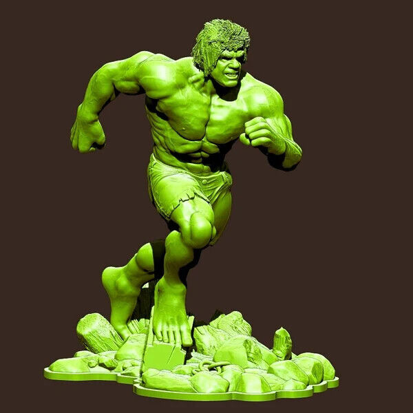 Incredible Hulk 3D Printed Bust Statue Sculpture 1/8 Scale Model