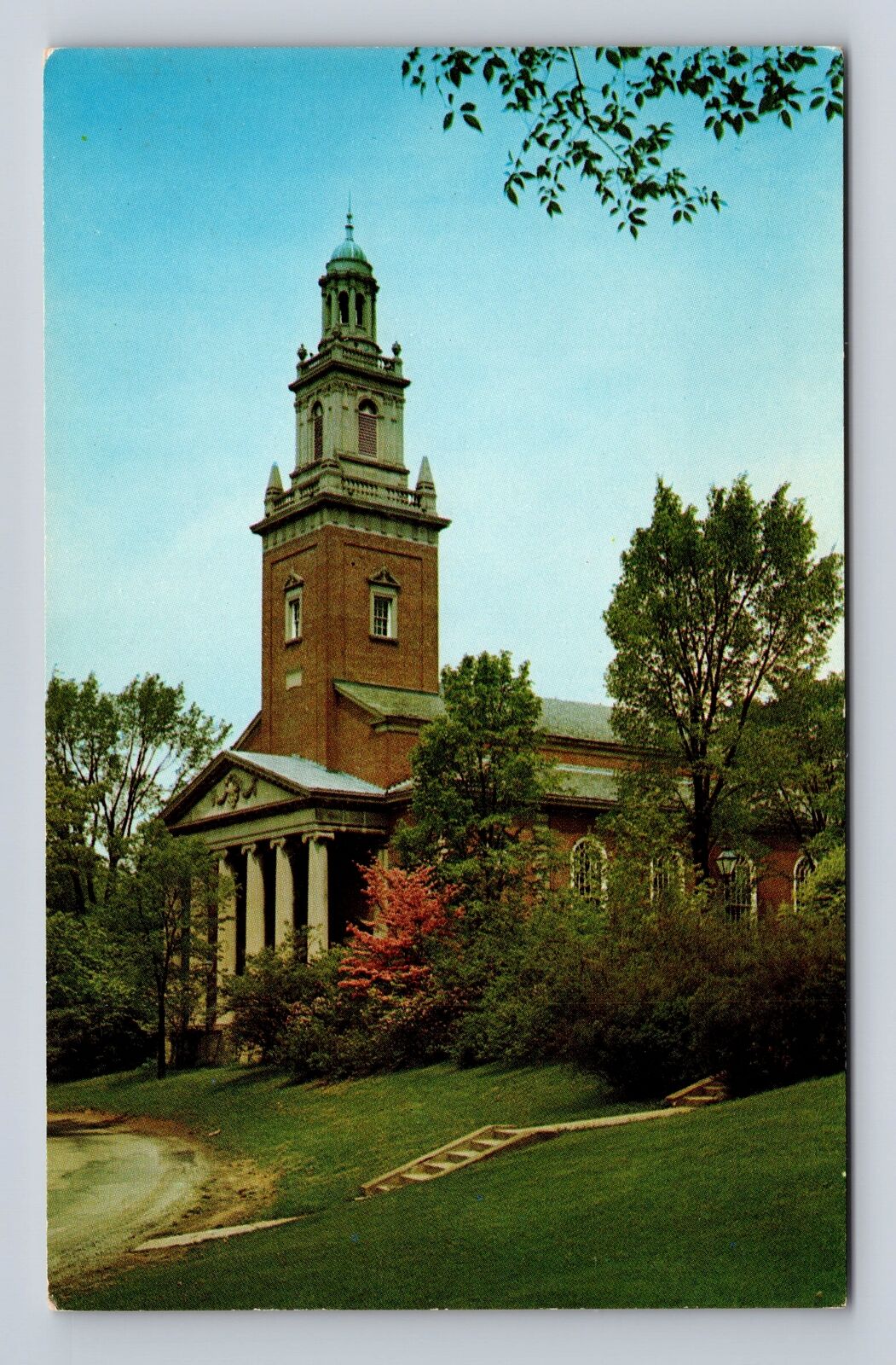 Granville OH-Ohio, Swasey Chapel, Religion, Antique, Vintage Souvenir Postcard