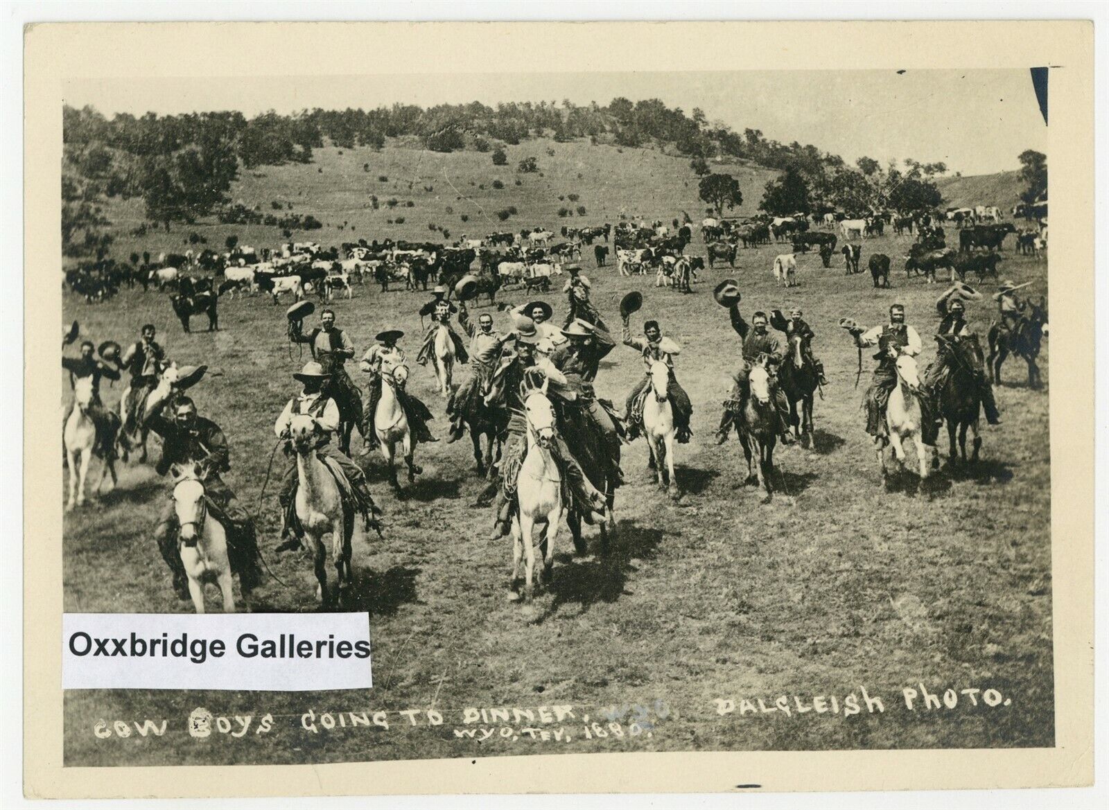 Cowboys Cattlemen Wild West 1880 Crazy Woman Creek Wy Rustlers Horses 