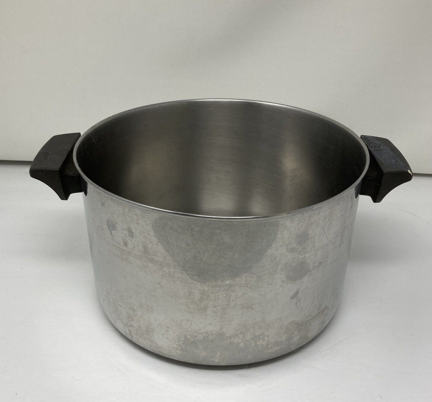 1801 Revere Ware Tri-Ply Stainless 6 Qt Stockpot 94f Handled Vintage NO LID
