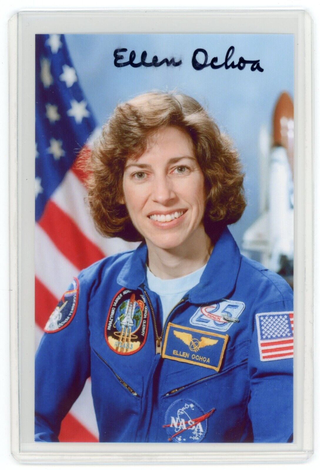 Ellen Ochoa Signed Photo - NASA Astronaut Portrait 1st Hispanic Woman Space