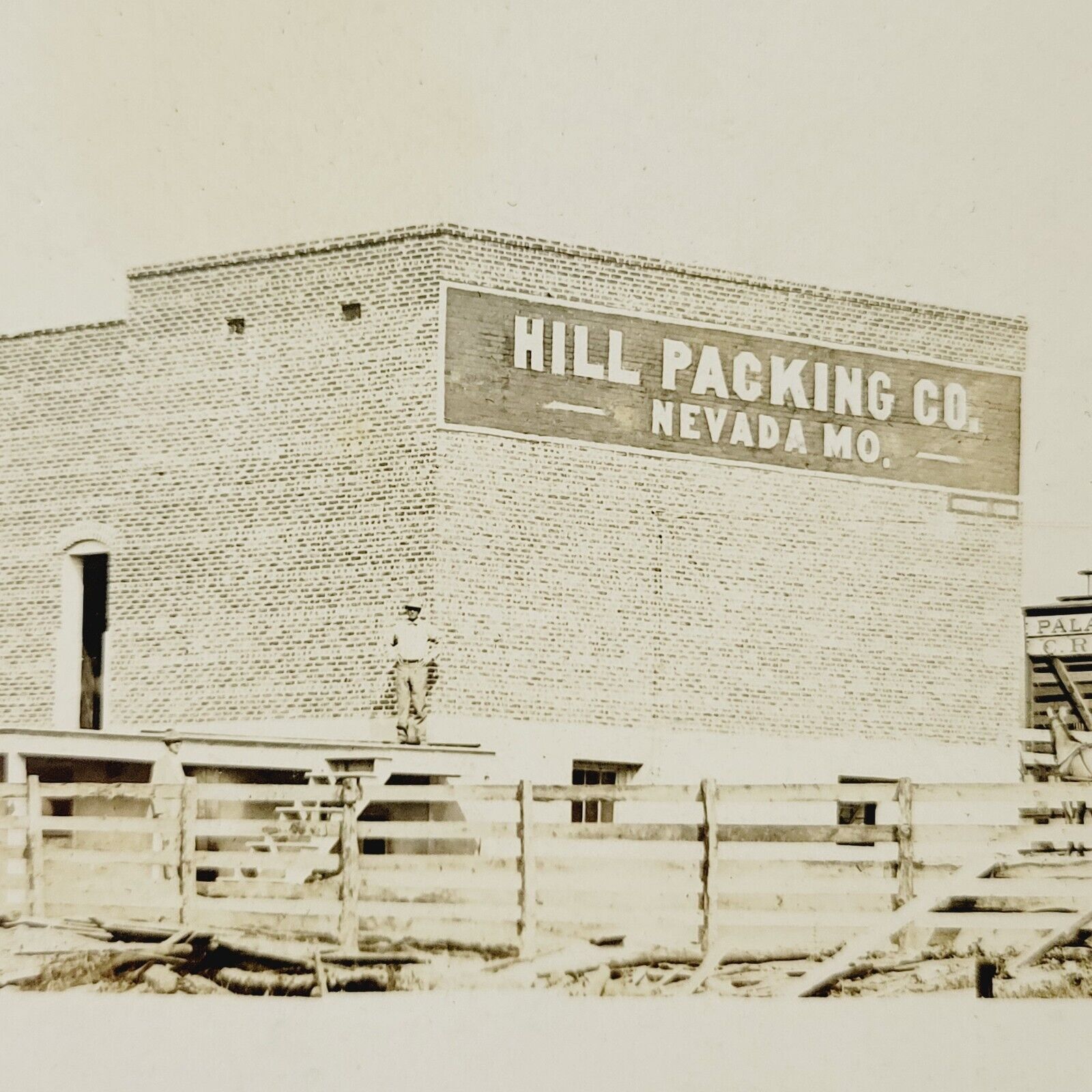 Rare c1913 Hill Packing Company Plant Nevada, Missouri MO - Boiler Explosion