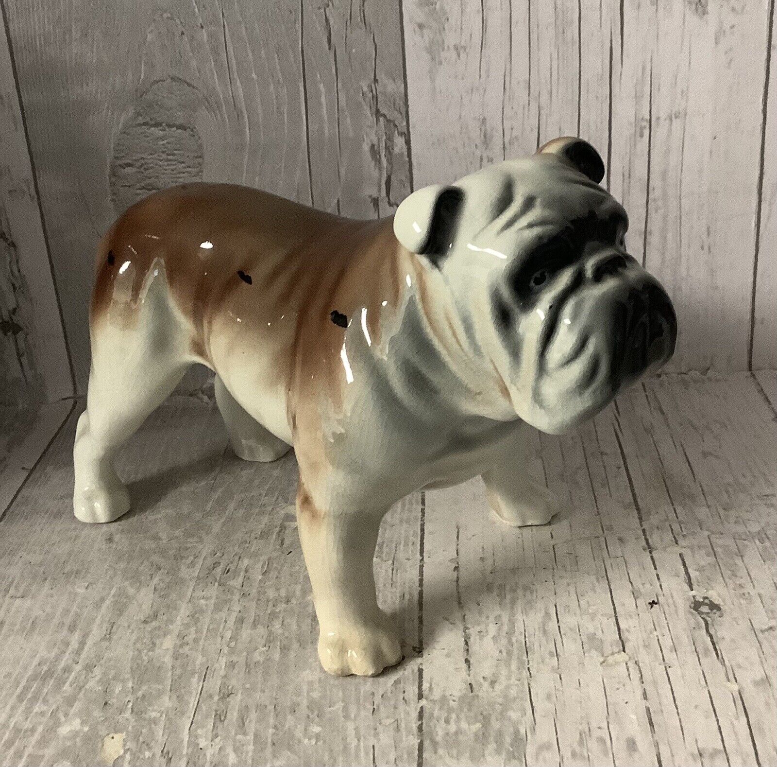 English Bulldog Ornament Vintage Ceramic Coopercraft