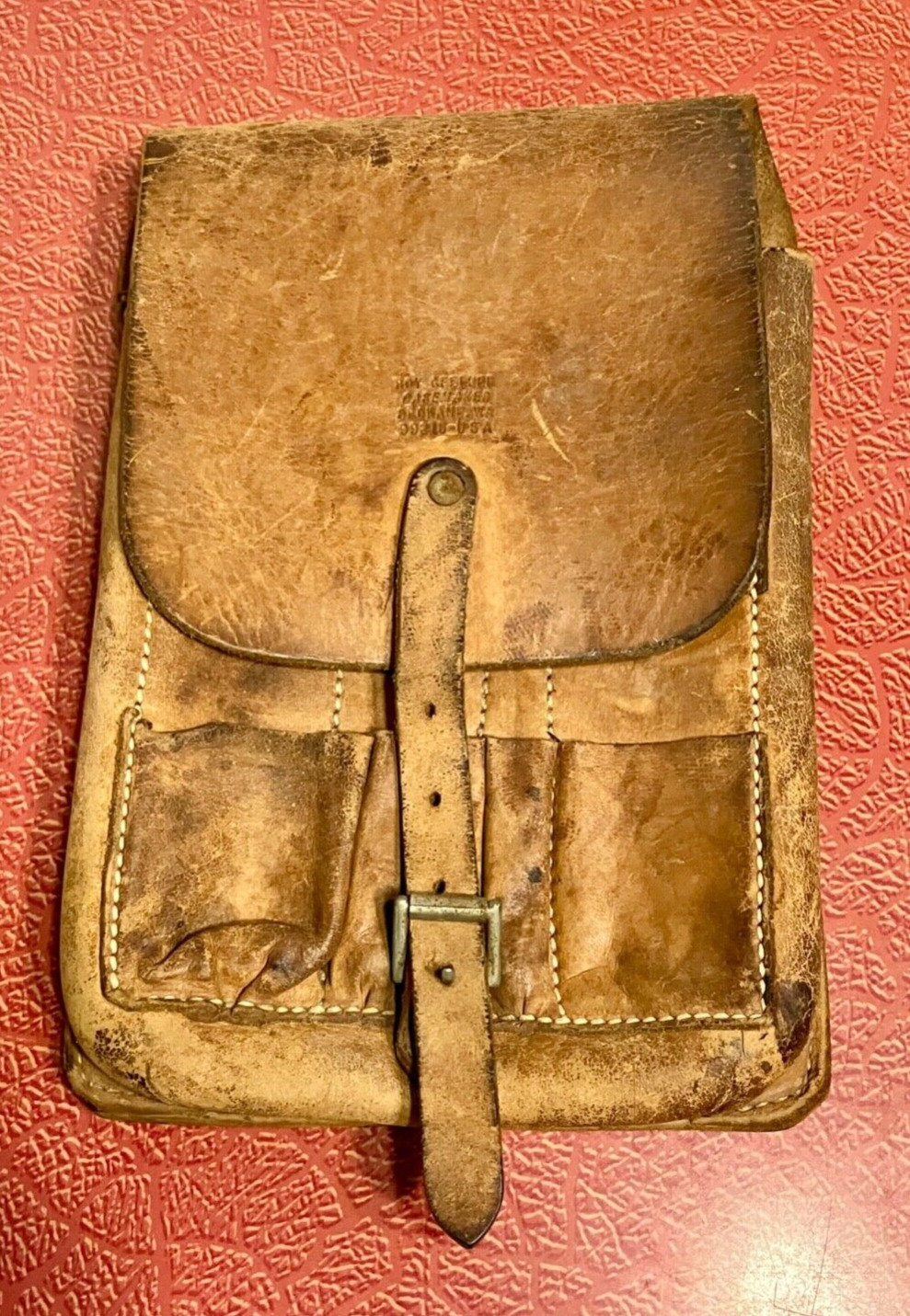 Vintage Roy Gfeller Casemaker leather Geoscience Field Case - Spokane, WA