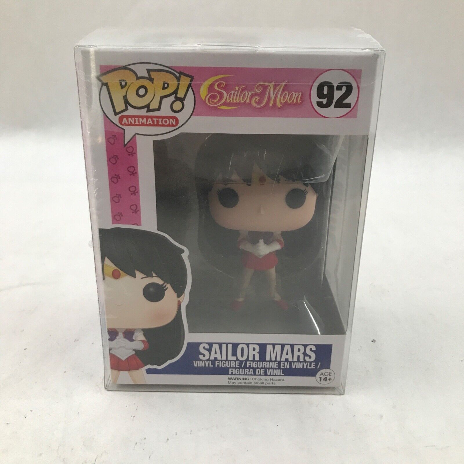 Funko Pop TV Animation Anime Sailor Moon Sailor Mars #92 Vinyl Figure Protector