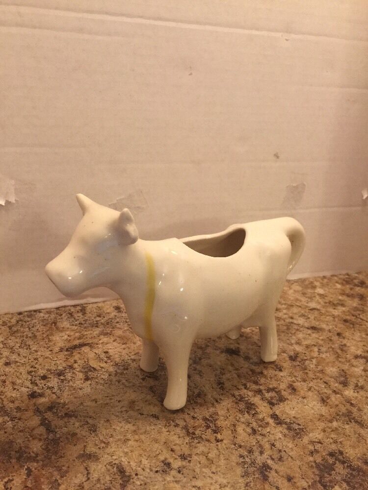 Creamer White Cow Vintage Ceramic Creamer