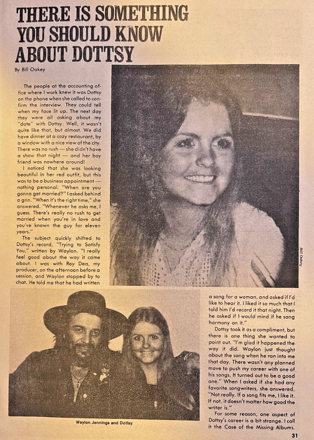 1979 Country Singer Dotsy Brodt Dwyer