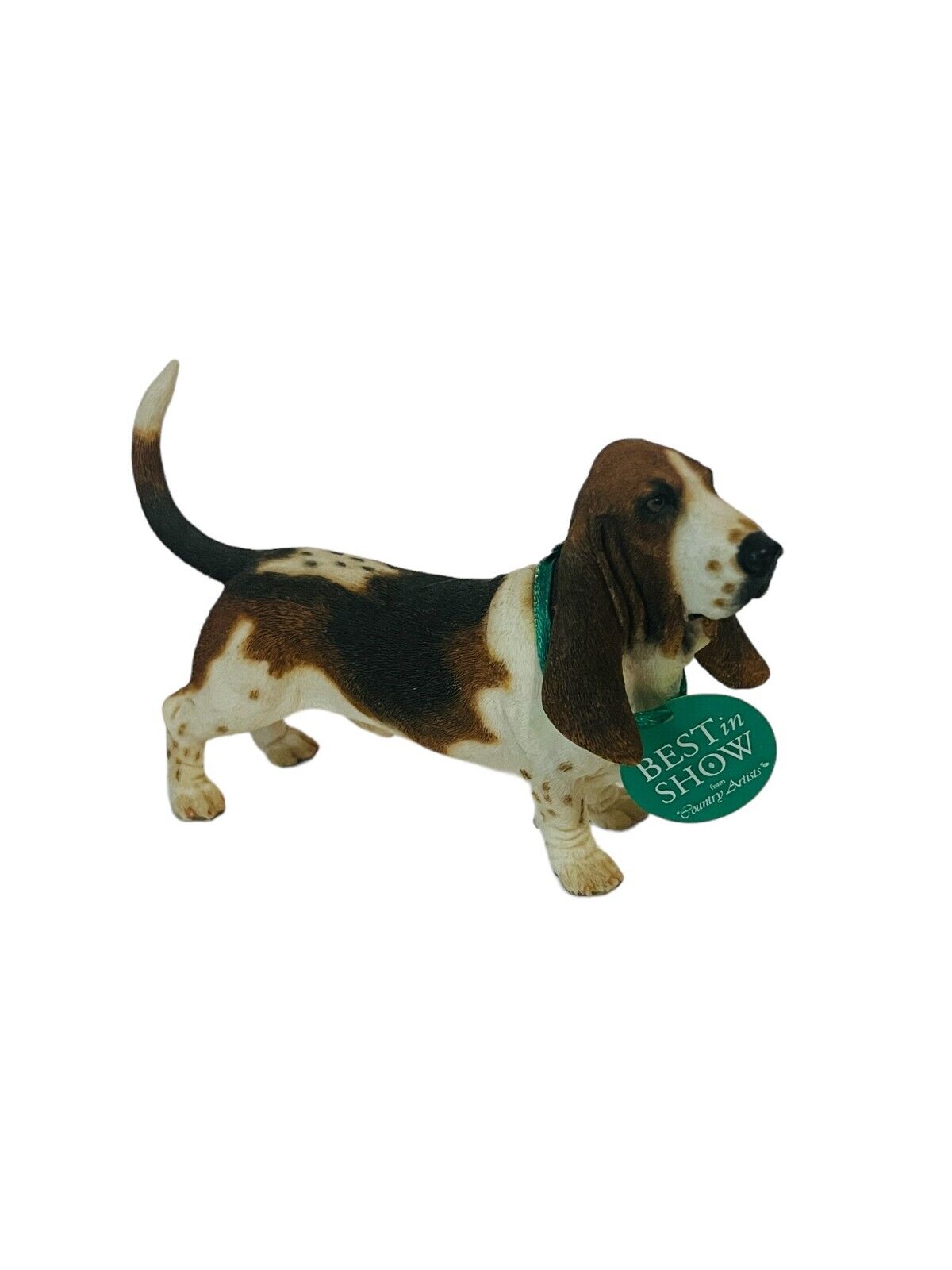 Country Artist Dog Figurine puppy puppies sculpture vtg Basset Hound Beagle gift
