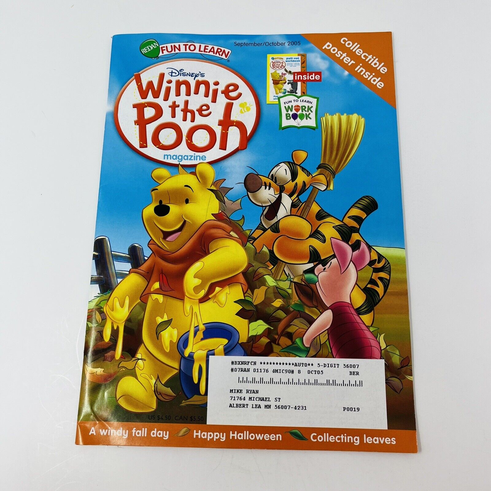 Disney’s Winnie The Pooh Magazine September October 2005
