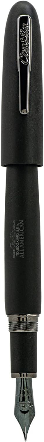 Conklin All American Black Matte/Gunmetal Limited Edition 898 Fountain Pen - B