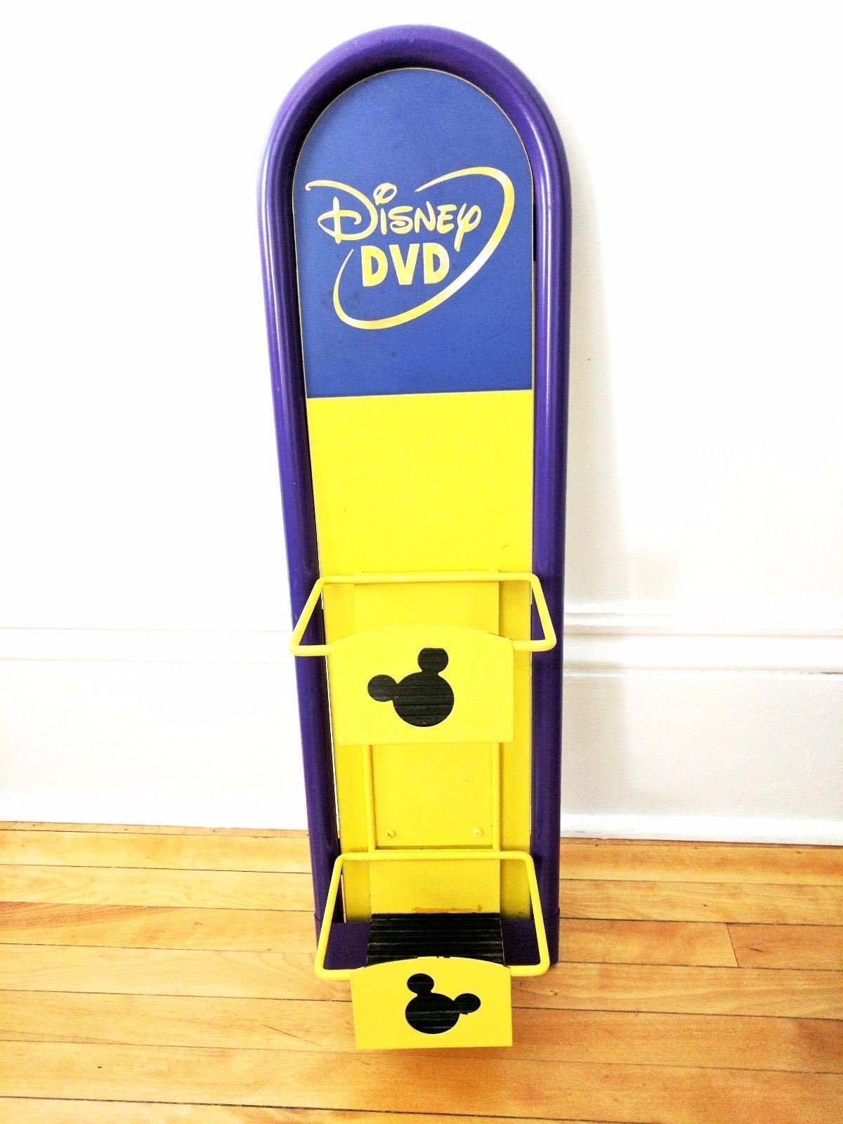 Genuine Disney Mickey Mouse Display Rack DVD Solid Metal 30 inch Tall Decor