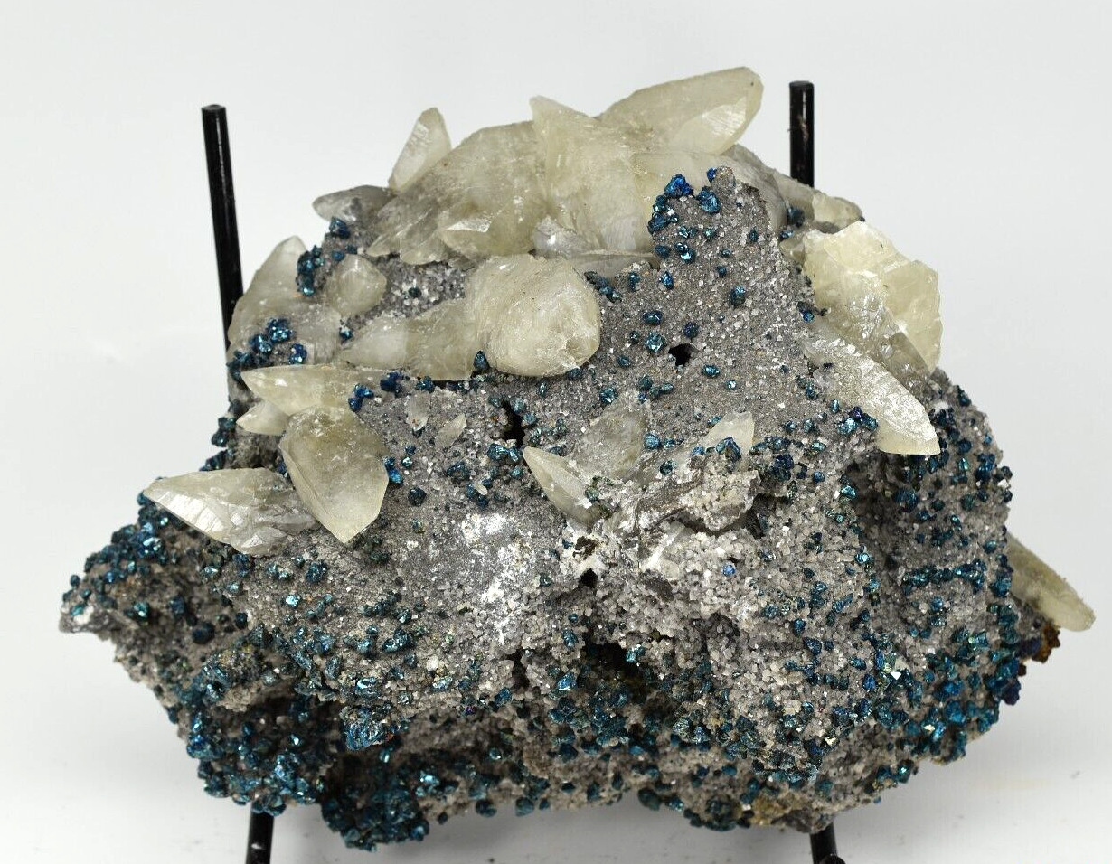 Calcite with Chalcopyrite, Dolomite - Brushy Creek Mine, Reynolds Co., Missouri