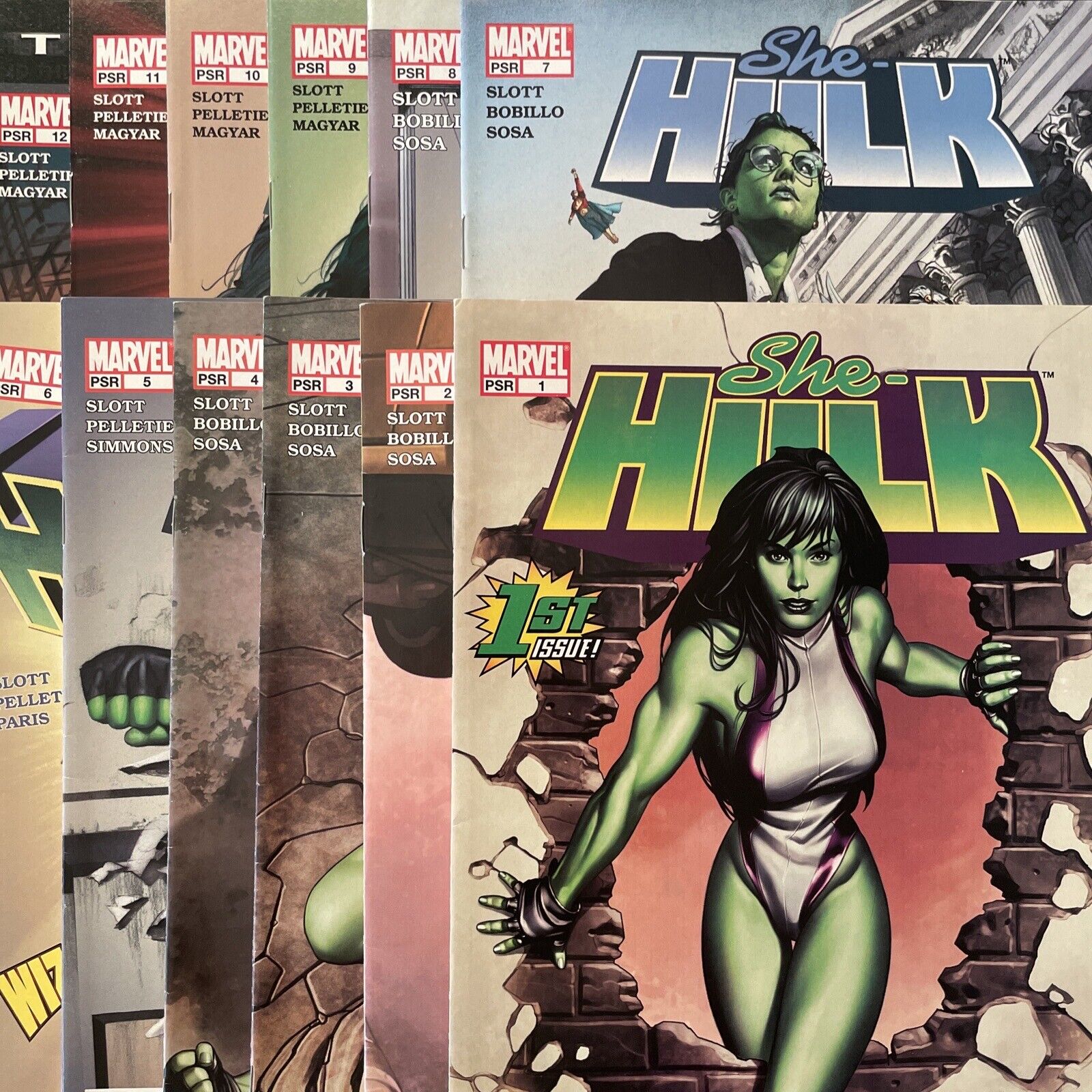 She-Hulk #1 2 3 4 5 6 7 8 9 10 11 & 12 (Marvel 2004) #1-12 Lot Of 12 Comics