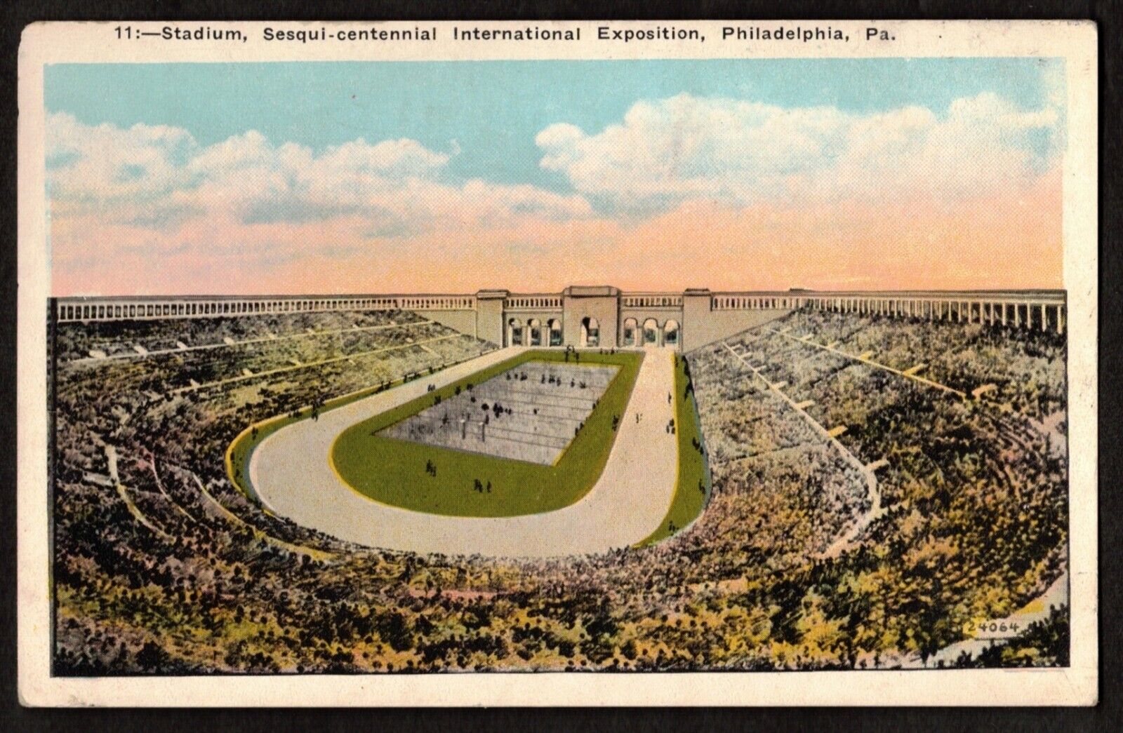 Postcard Stadium Sesqui-centennial International Exposition Philadelphia PA