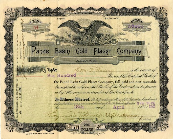 Pande Basin Gold Placer Co. - Alaska & Hawaii