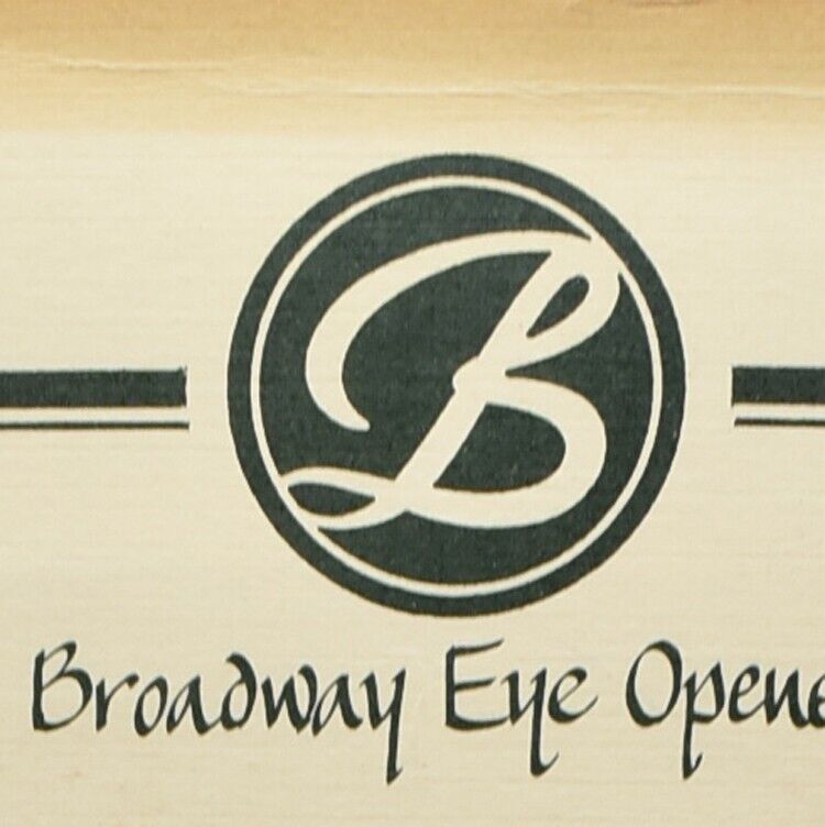 Vintage 1983 Broadway Eye Openers Restaurant Menu Seattle Washington
