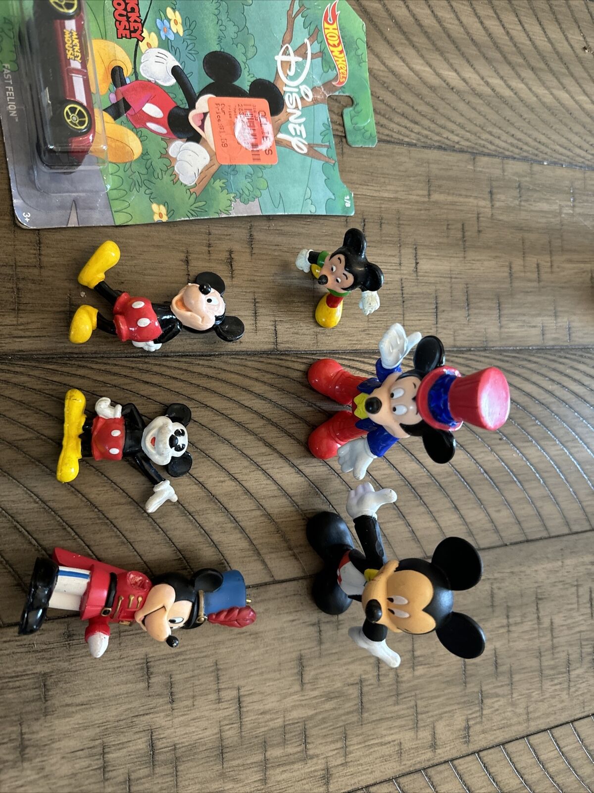 VINTAGE MICKEY MOUSE DISNEY TOY LOT Of 7