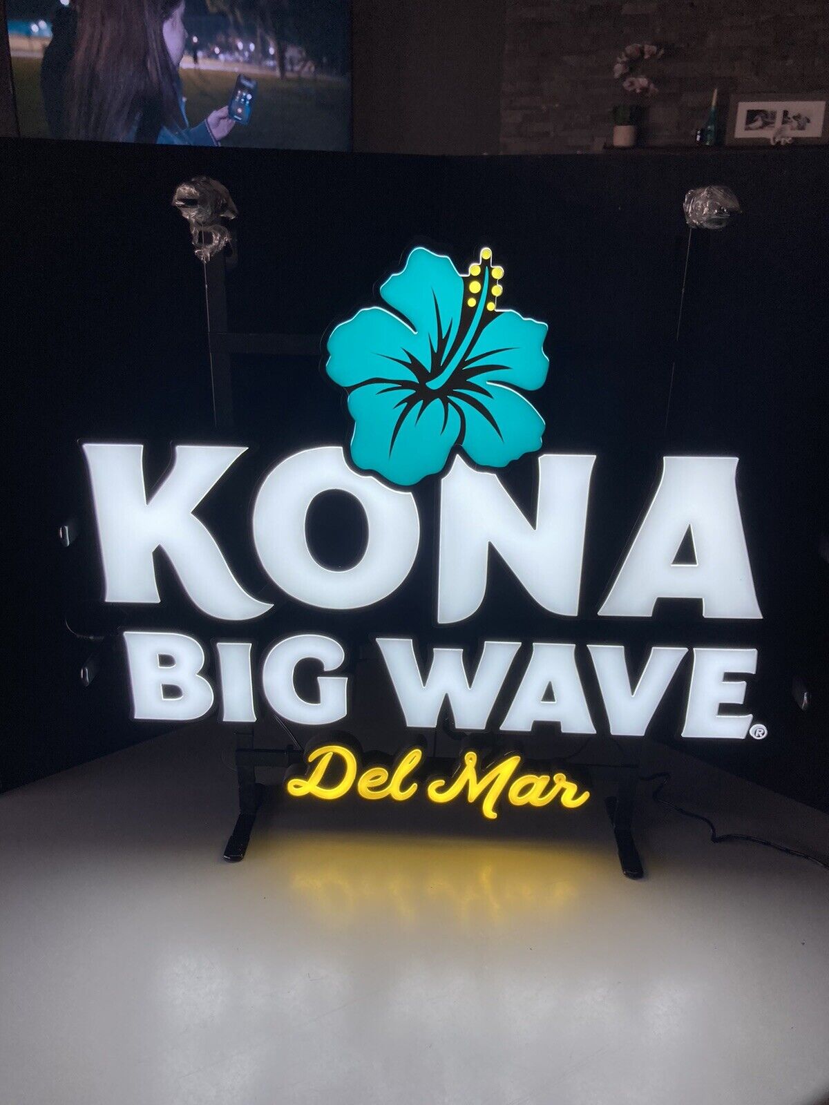 🔥 Kona Brewing Hawaii Big Wave Del Mar Beer LED Sign Light Not Neon Habiscus