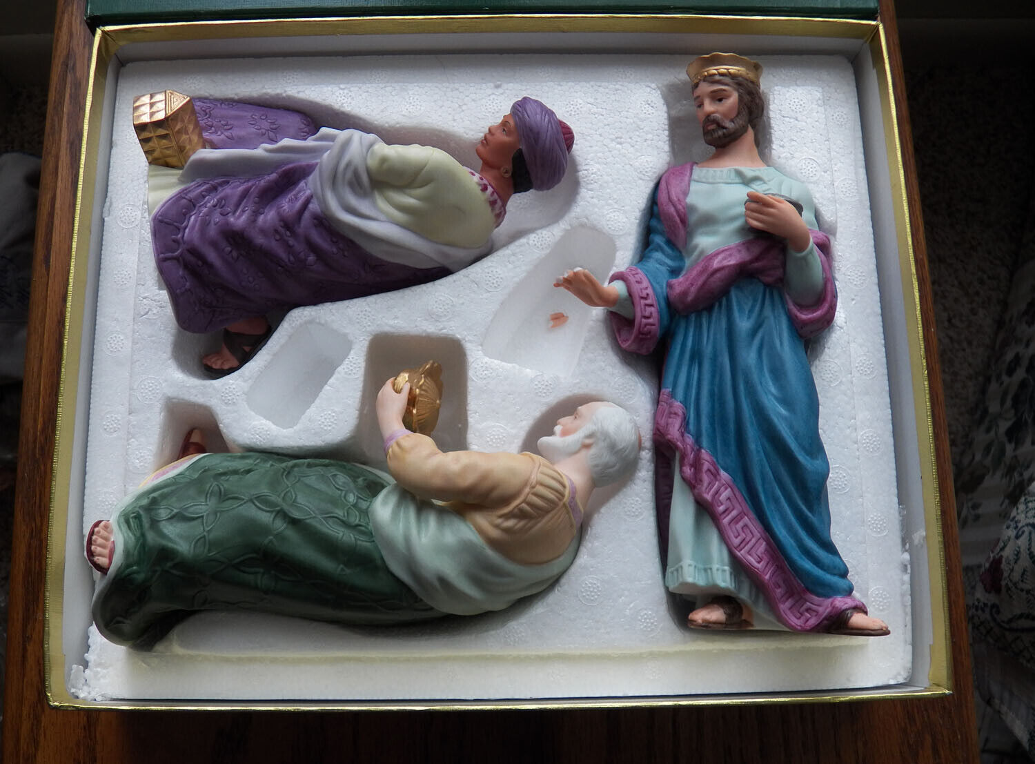 Lenox Renaissance Nativity 3 Kings with Original Box