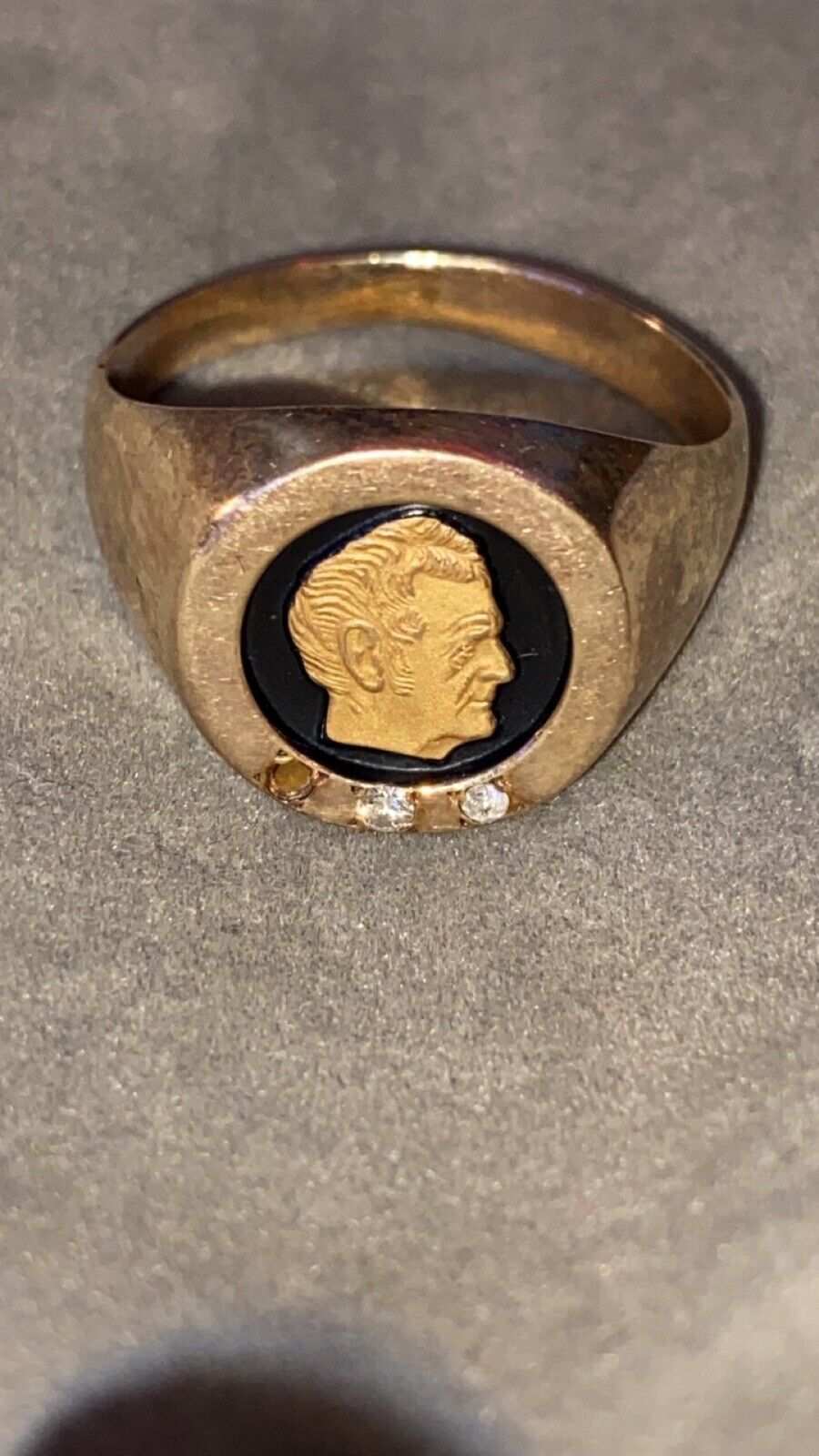 10k Gold John Deere Service Ring With￼ Diamond